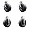 Service Caster BBQ Smoker Grill Flat-Free All Terrain 10'' Caster Wheel Set, 4PK SMOK-SCC-100S1030-SNB-SLB-2-R-2 - alternate 1